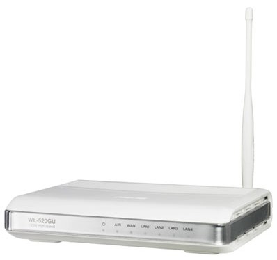 Asus Wl G Router Wl-520gu802 11g 125mbps Usb Pser
